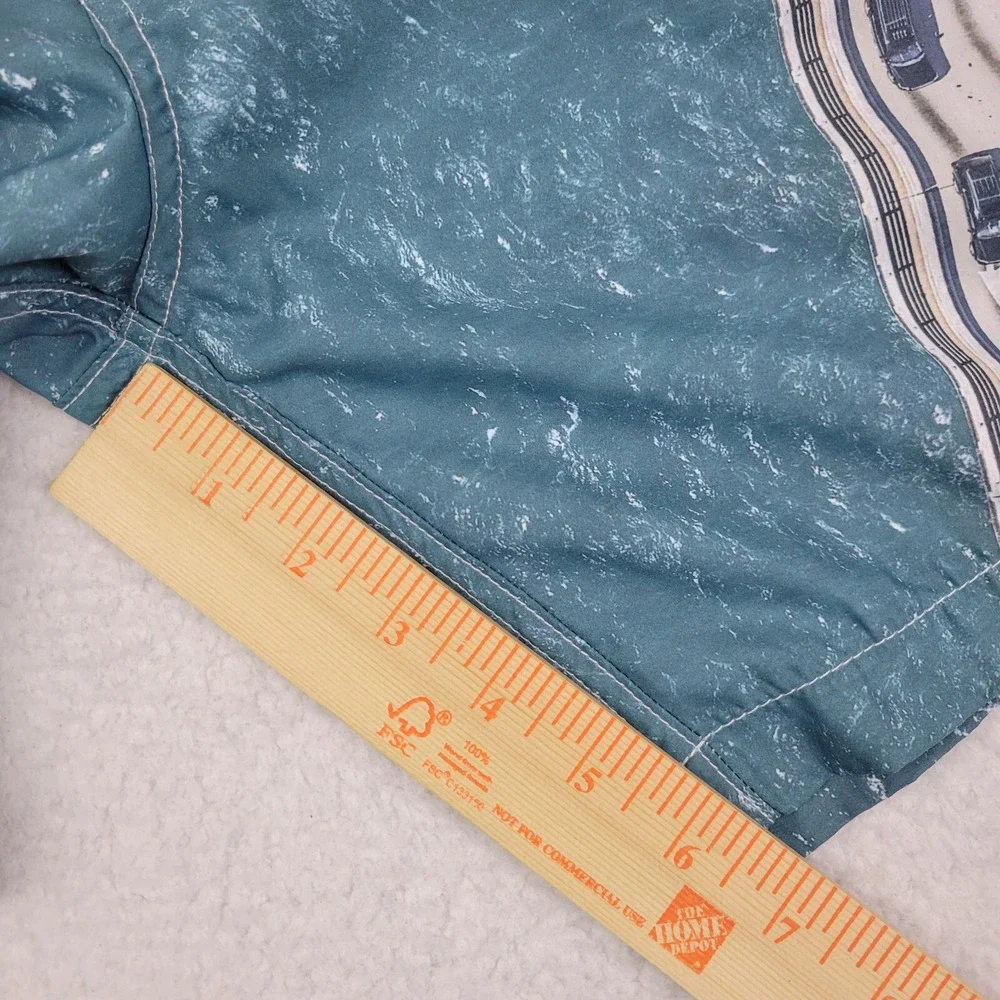 RetroMarine Lined Swimming Trunks Mens XL Blue Intercostal‎ Swim Shorts